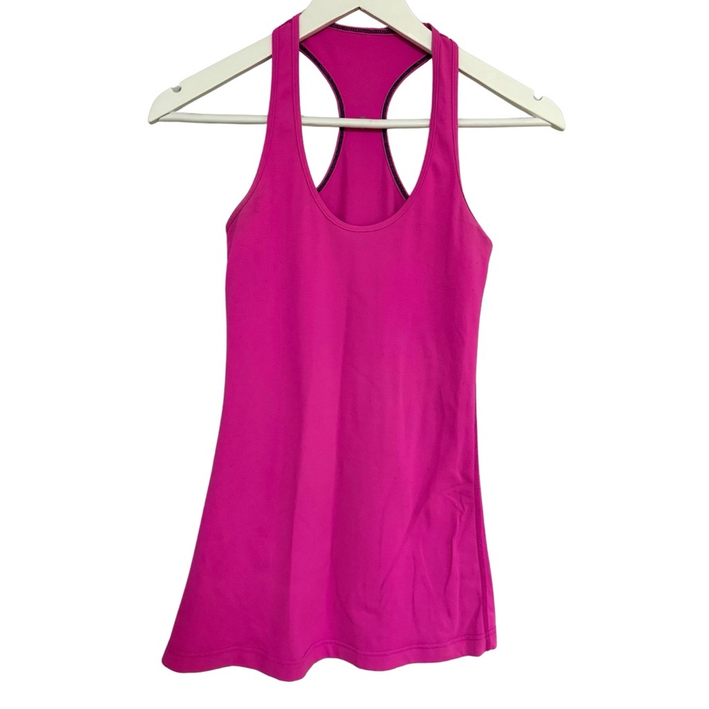 Lululemon Athletica Fuchsia Racerback Tank Top Size 6